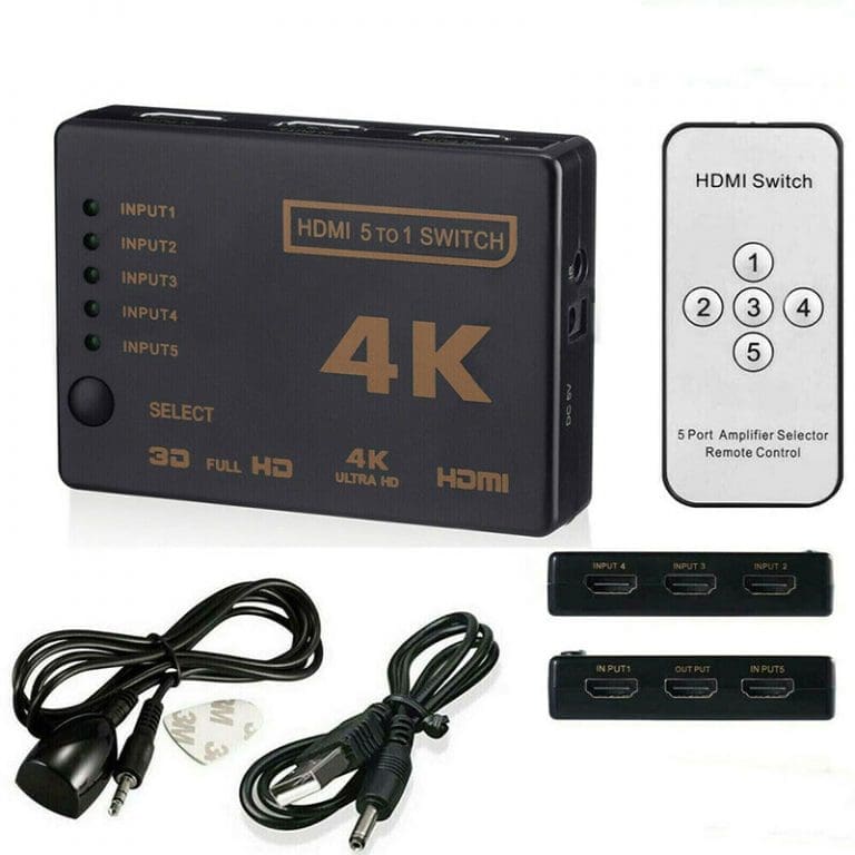 Switch HDMI 5x1 4K Selector de 5 Puertos con Control Remoto - vista 2