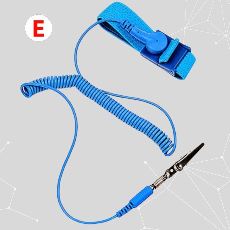 Pulsera manilla anti estática Segura Ajustable Resistente IM +- 5% Certificacion CE