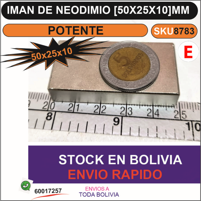 Imán de Neodimio 50x25x10: Un Potente Magnético Imán de Neodimio 50x25x10: Un Potente Magnético