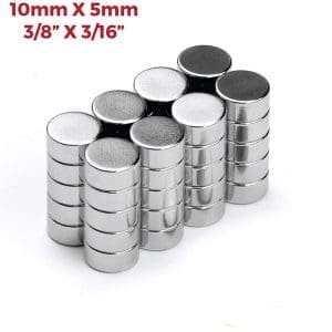 Imán Iman de neodimio tipo disco Super fuerte N352[10×5]mm. Potente. easyelectronicsece