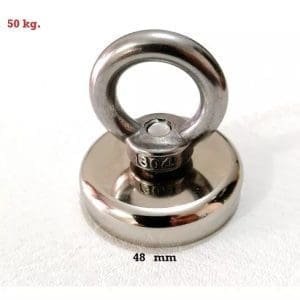 Imán de Neodimio D48 50Kg de Fuerza