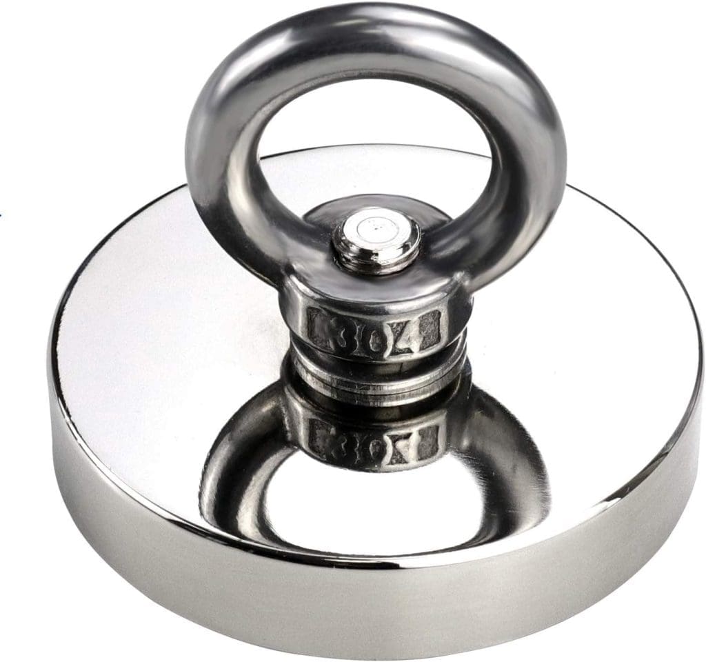 Imán de Neodimio con Argolla D60 para Pesca Magnética y Recuperación 4 Imán de Neodimio con Argolla D60 para Pesca Magnética y Recuperación