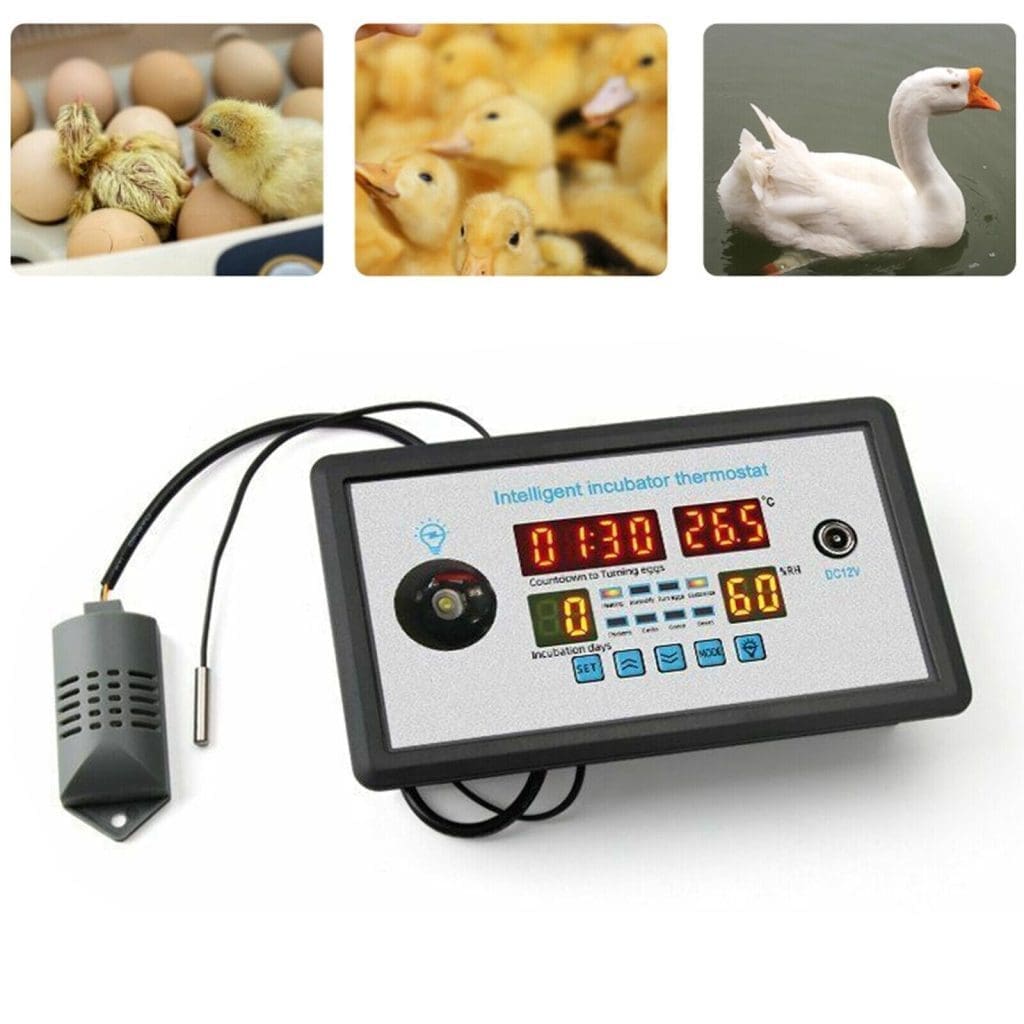 Controlador de Incubadora Digital 220V con Temperatura, Humedad y Volteo