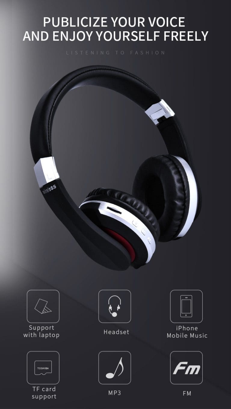 Audífonos Inalámbricos Bluetooth 5.0 con Micrófono, MicroSD y Radio FM 12 Audífonos Inalámbricos Bluetooth 5.0 con Micrófono, MicroSD y Radio FM - vista 2
