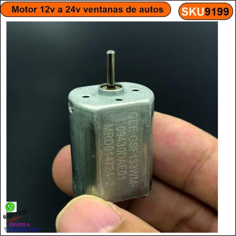 Motor DC 12V a 24V de Alta Velocidad (7200 a 14500 RPM) - vista 2
