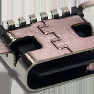 Conector USB tipo C para placa 6 PIN plano