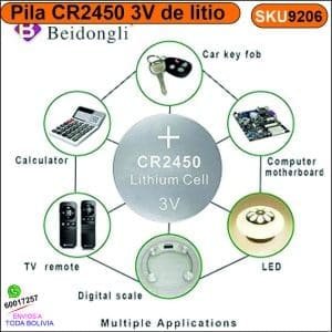 Pila CR2450 3V de litio