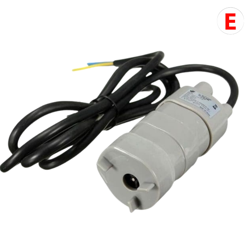 Bomba de agua sumergible DC 5m 12V/24V 600L/H alta presión