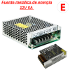 🔌✨ Fuente metálica de energía 12V 5A ¡Energía precisa en formato compacto! ideal para proyectos delicados y seguros 💼🧠