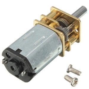 Mini Motor de metal  con rodamiento dentada DC 6V 200RPM