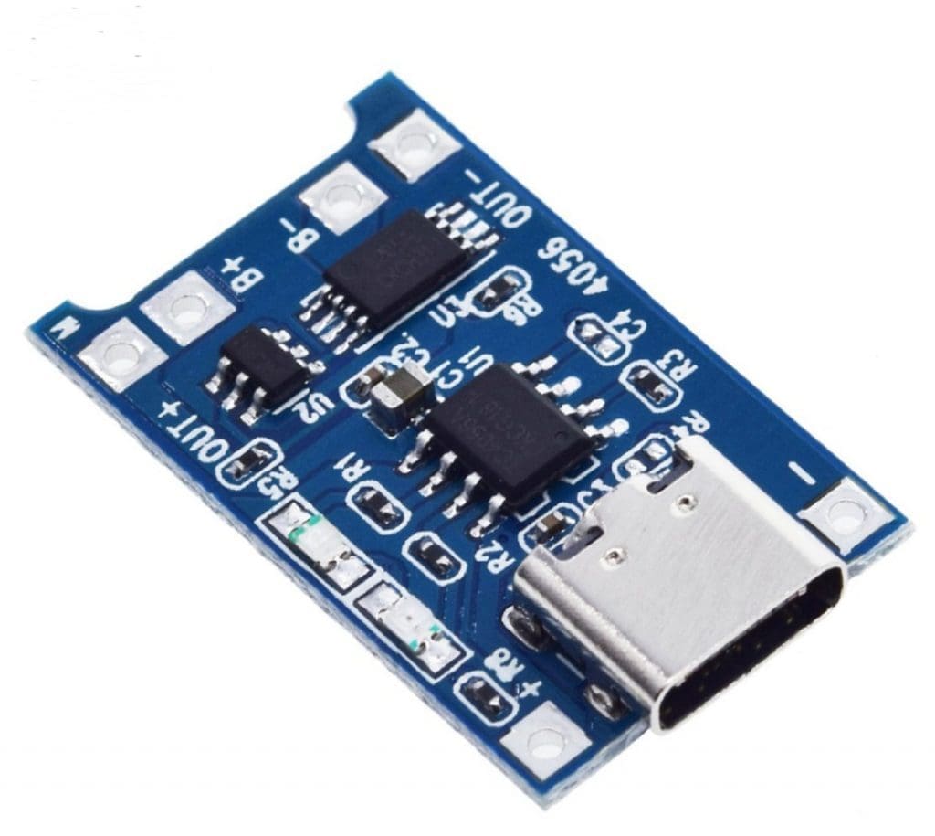 Cargador de batería de litio Tipo-c USB 5V 1A 18650 TP4056 con carga y protección 4 Cargador de batería de litio 18650 – Cargador de batería de litio Tipo-c USB 5V 1A 18650 TP4056 con carga y protección