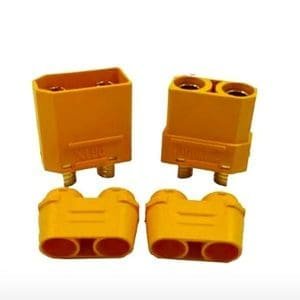 Conector XT-90 Macho y hembra de 90 Amperes pico corriente 120 A para Baterias y lipo