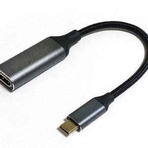 Cable Tipo C a HDMI 4K negro Para celulares . Envia todo lo que se ve en la pantalla a la television.
