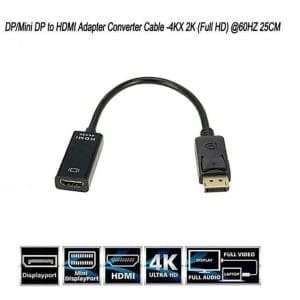 Conversor DisplayPort DP macho a HDMI hembra FULL HD 1080P