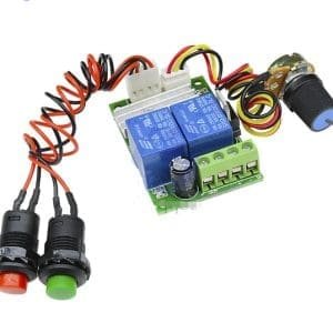 Controlador regulador de velocidad PWM para motor de DC 6V 12V 24V 3A 21kHz tipo dimer con control de giro
