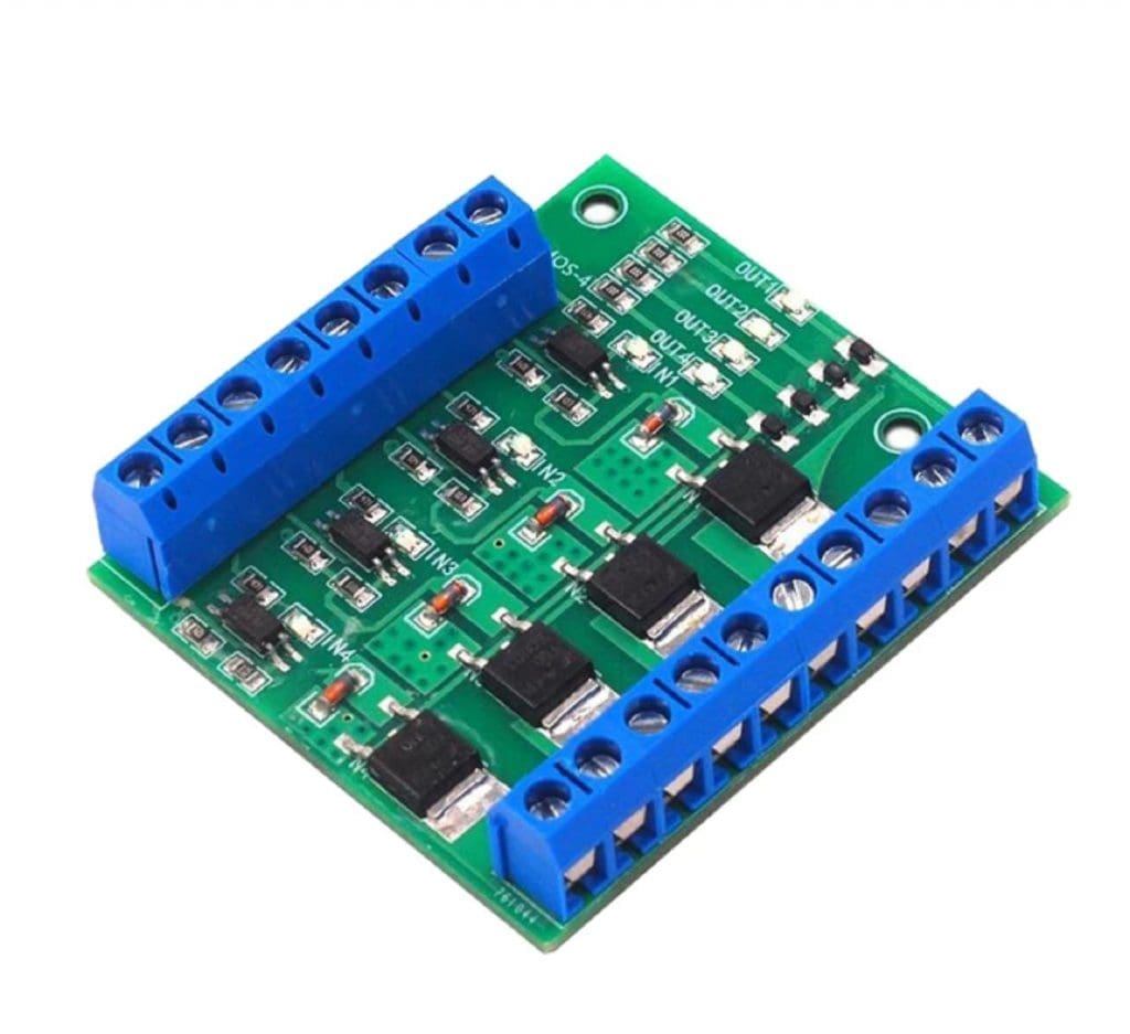 Módulo PWM PLC – Módulo PWM Interfaz PLC Controlador interruptor de disparo de pulso MOSFET F5305S de 4 canales .