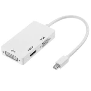 Mini DP Displayport Thunderbold a HDMI DVI VGA  multifuncional 3 en 1