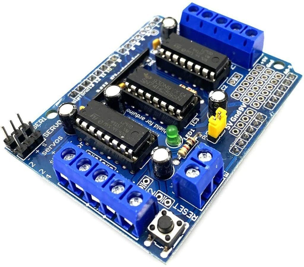 Shield Driver de Motores L293D para Arduino UNO/Mega (4 Motores DC)