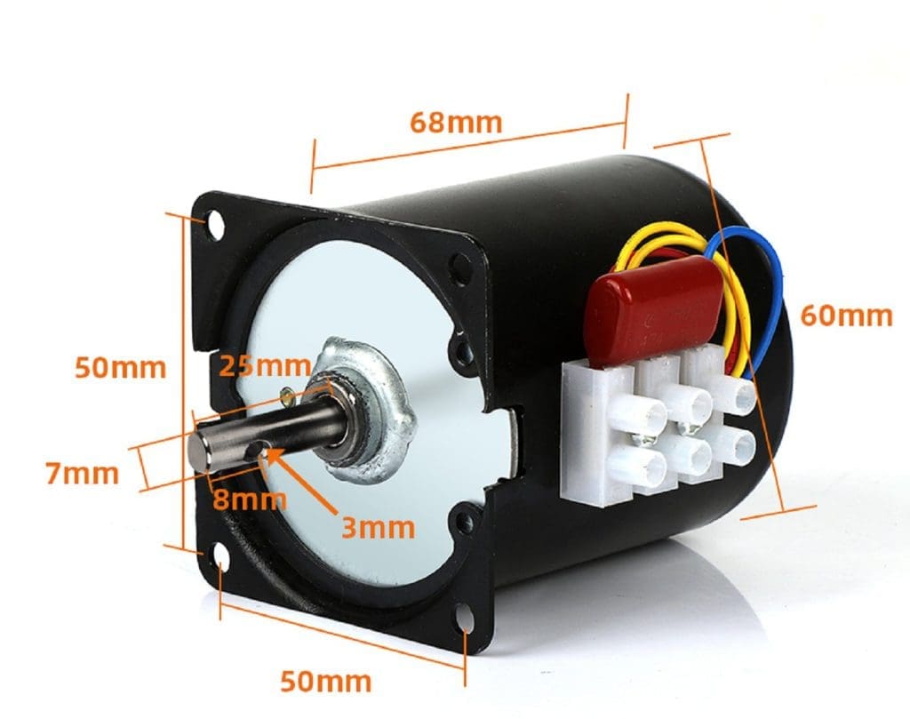 Motor Síncrono 68KTYZ 15 RPM 220V AC de Imán Permanente