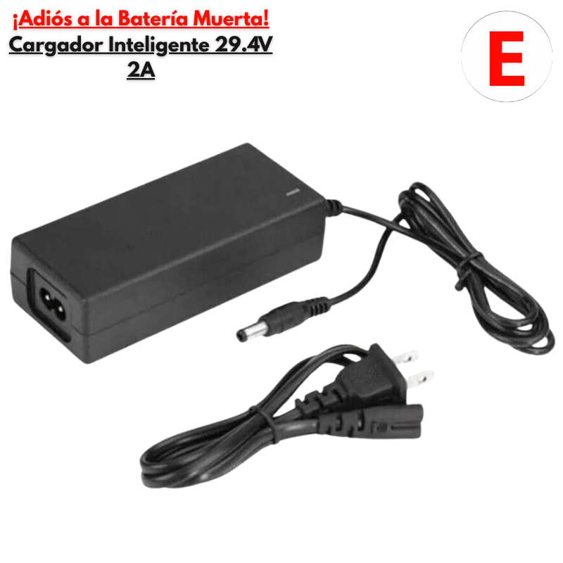 🔋✨¡Adiós a la Batería Muerta! Cargador Inteligente 29.4V 2A para E‑Bikes y Paquetes Li‑Ion🚴‍⚡