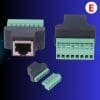 Adaptador de terminal RJ45 Hembra a 8 pines.