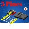 Super seal conector de cable eléctrico impermeable para coche de 5 pines