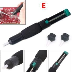 Potente Bomba desoldadora modelo S-366D marca PROSKIT. ventosa de vacío para soldadura chupa estaño