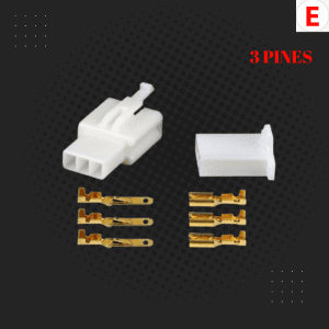 Terminal conector de 3 pines eléctrico para automóvil moto