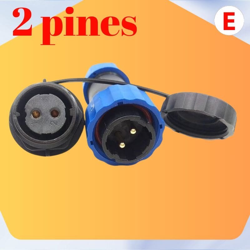 IP68 Conector impermeable SD20 20 mm 2 Pines Enchufe de aviación conector de alto voltaje. IP68 Conector impermeable SD20 20 mm 2 Pines Enchufe de aviación conector de alto voltaje.