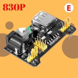 Módulo fuente de alimentación MB-102 para protoboard