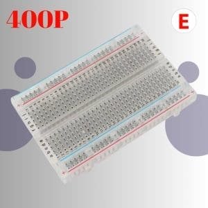 Protoboard transparente de 400 puntos [8,5 x 5,5]cm Crea Tus proyectos de electronica.