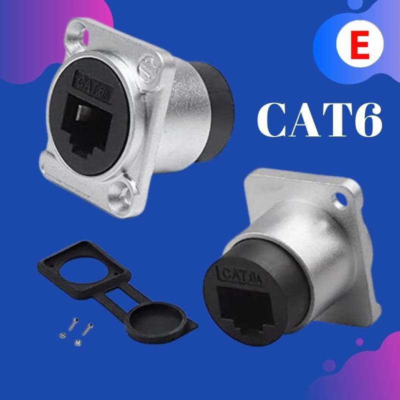 Conector de metal CAT6 para montar paneles.