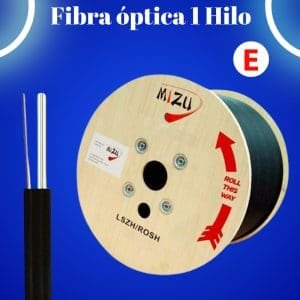 Cable de Fibra óptica DROP de 1 hilo 1000m FTTH