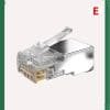 Conector RJ45 CAT6 metalico Marca Dixon USA