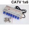 Amplificador Splitter CATV 1x6 , Garantia de señal nitida, Para TV cable Amplificador Splitter CATV 1x6 , Garantia de señal nitida, Para TV cable