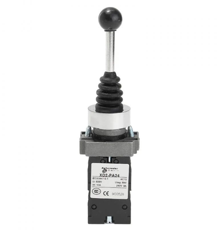 Interruptor Joystick de 2 Posiciones con Retorno por Resorte 22 mm - vista 3