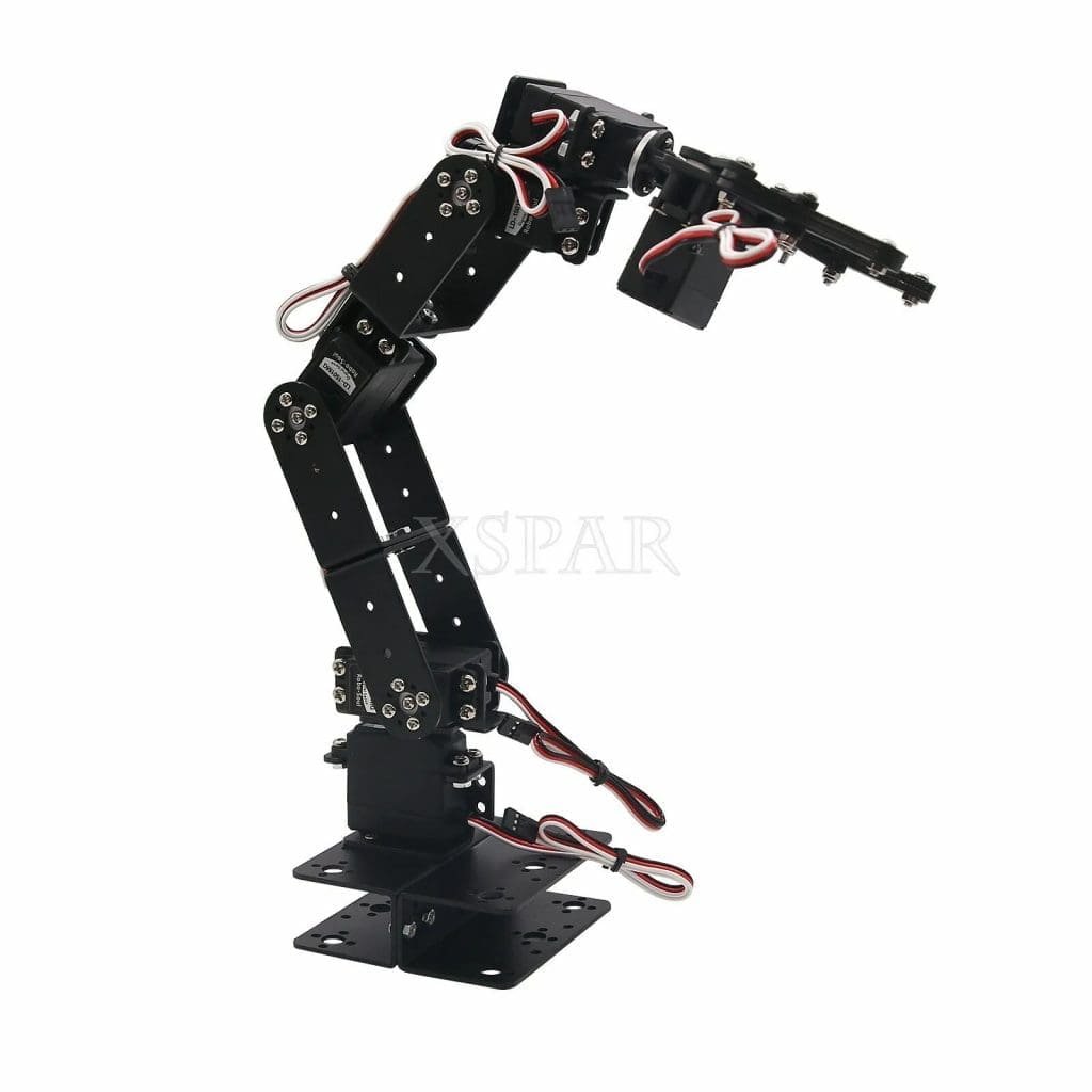 Bras Arduino Kit De Montaje Brazo Robotico Metalico Arduino Robot 6 DOF , Altura ...