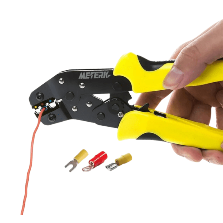 Kit Alicate de Crimpar con Cabezales Intercambiables y Estuche – Para Terminales 12 Kit Alicate de Crimpar con Cabezales Intercambiables y Estuche – Para Terminales - vista 2
