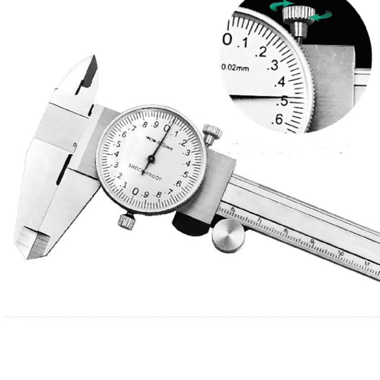 Calibrador Vernier de Reloj 0–150 mm Acero Inoxidable – Precisión 0.02 mm - vista 2