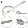 Regla de ángulo redondo con transportador acero inoxidable de 180 grados W0262A 90X150MM Regla de ángulo redondo con transportador acero inoxidable de 180 grados W0262A 90X150MM