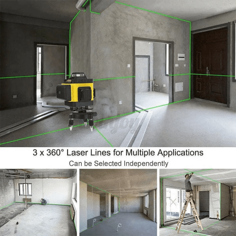 Nivel Láser 4D 16 Líneas Verde Autonivelante 360° con Control Remoto - vista 2