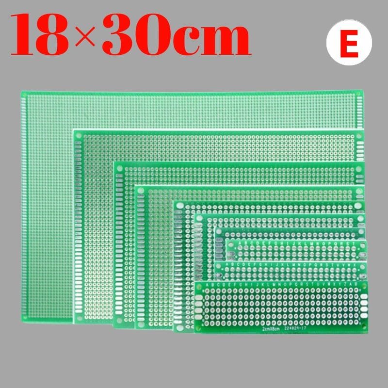 Placa perforada PCB prototipo de doble cara estañado [18x30]cm