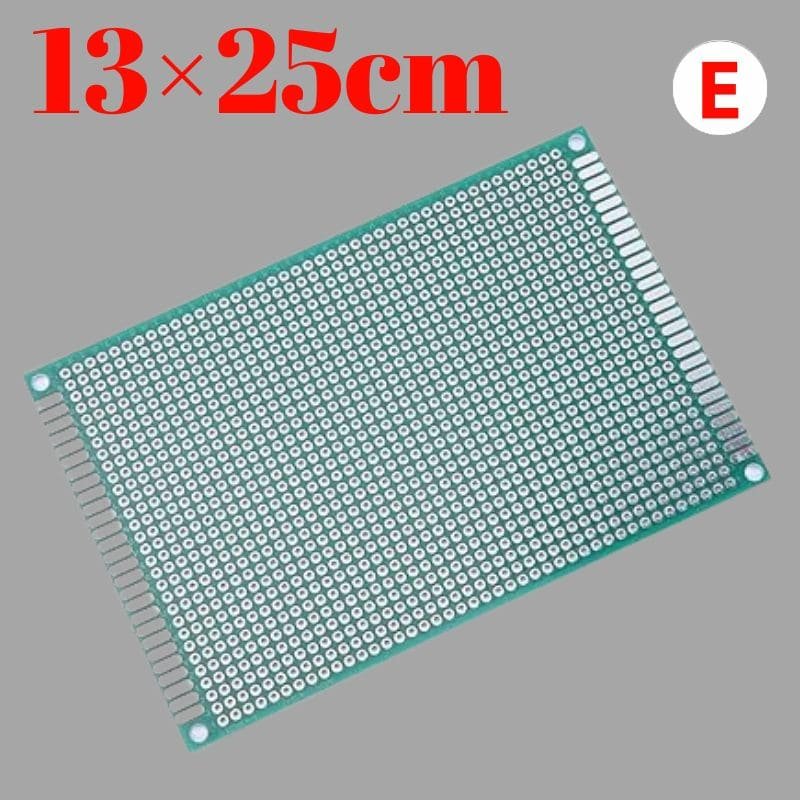 Placa perforada PCB Doble prototipo de doble cara estañado [13x25]cm