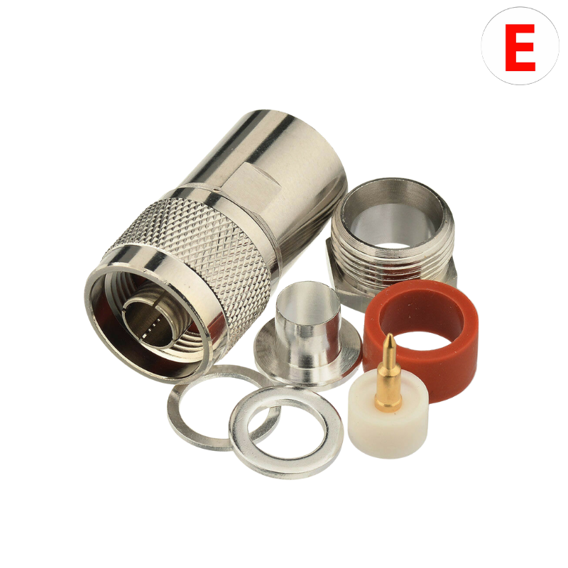 Conector N Macho para Cable Grueso RG214, RG213, RG8, LMR400, CFD400 La Conexión Robusta que Tus Proyectos Necesitan