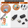 Conector Micro USB con capuchón 4 en 1 DIY MicroUSB Color negro y Blanco microusb conector celular