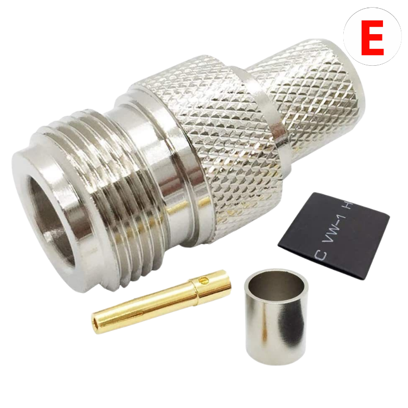 Conector N Hembra de Alta Precisión para Cable RG8/RG213/LMR400