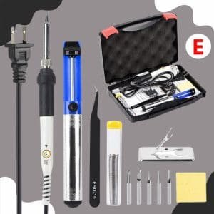 Kit de soldadura eléctrico Cautin regulable 60w Profesional 11 piezas en uno