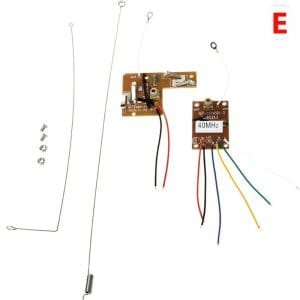 Transmisor remoto y placa receptora con antena 4CH 40MHZ para bricolaje RC Car Robot Control Total en Tus Manos