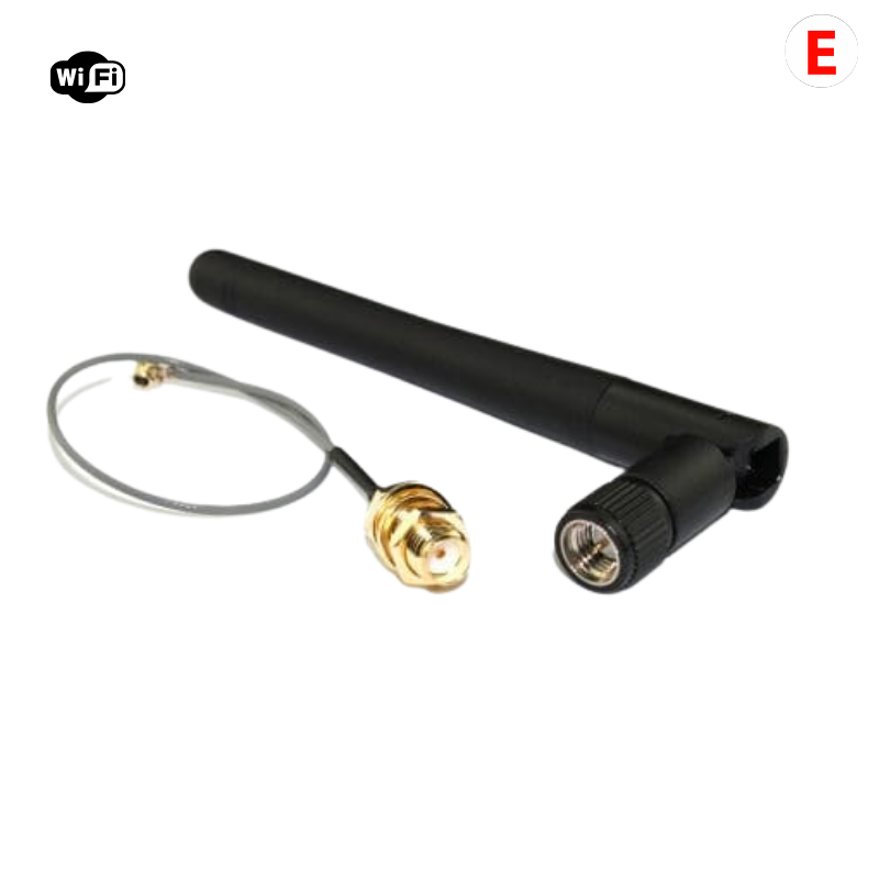Antena WiFi 2.4GHz SMA Stick con Cable IPX: Conectividad Potente y Versátil