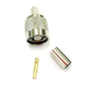RP TNC Macho plug hembra conector Coaxial de presion para RG58 RG142